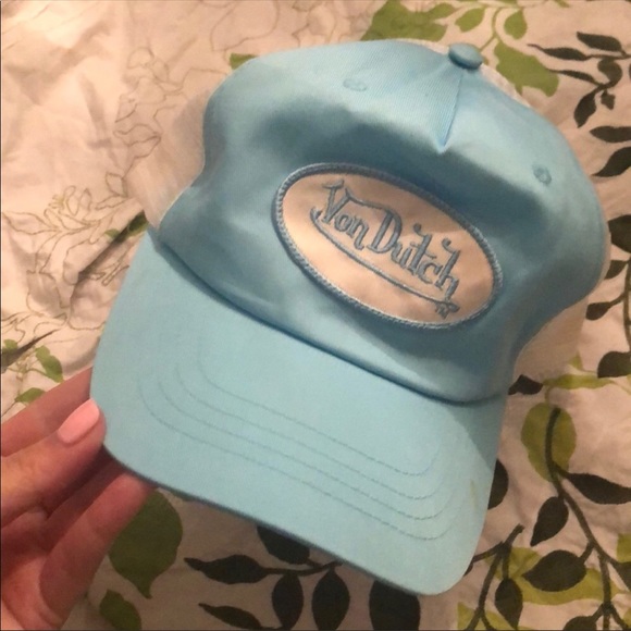 baby blue trucker hat